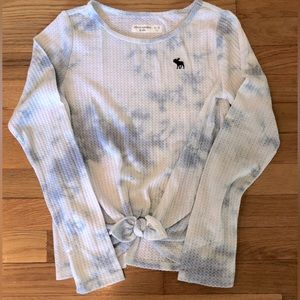 Girls Abercrombie Tie-Dye Waffle long sleeve Shirt- Never worn